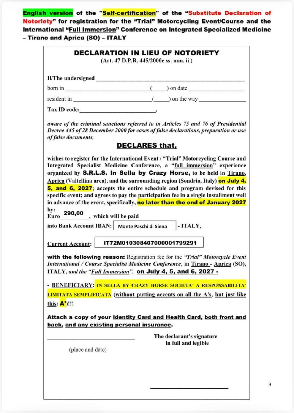 Seconda opzione - pagina 9